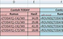 Cara Menghitung Umur Di Excel 2010